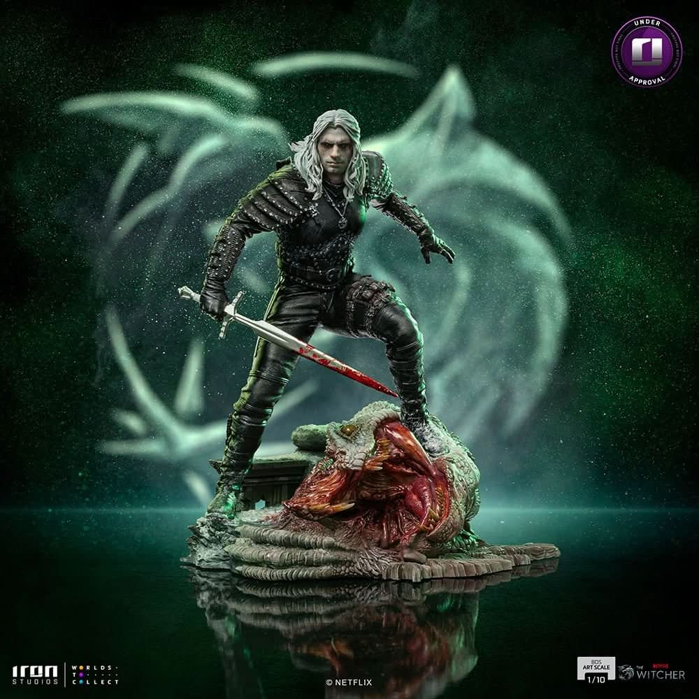 Statue Geralt of Rivia - The Witcher Netflix - Art Scale - Iron Studios