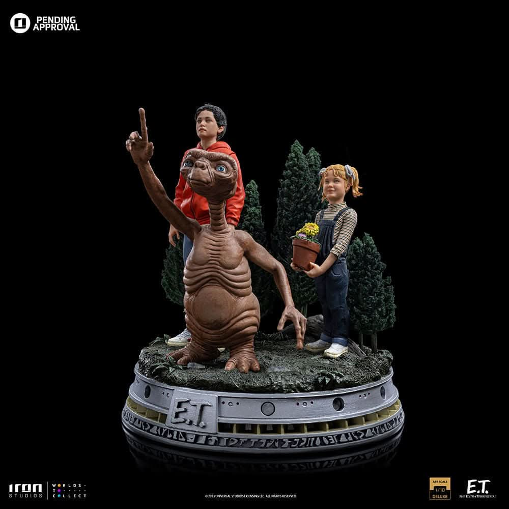 Statue E.T. Elliot and Gertie Deluxe - E.T. The Extra - Terrestrial - Art Scale 1/10 - Iron Studios