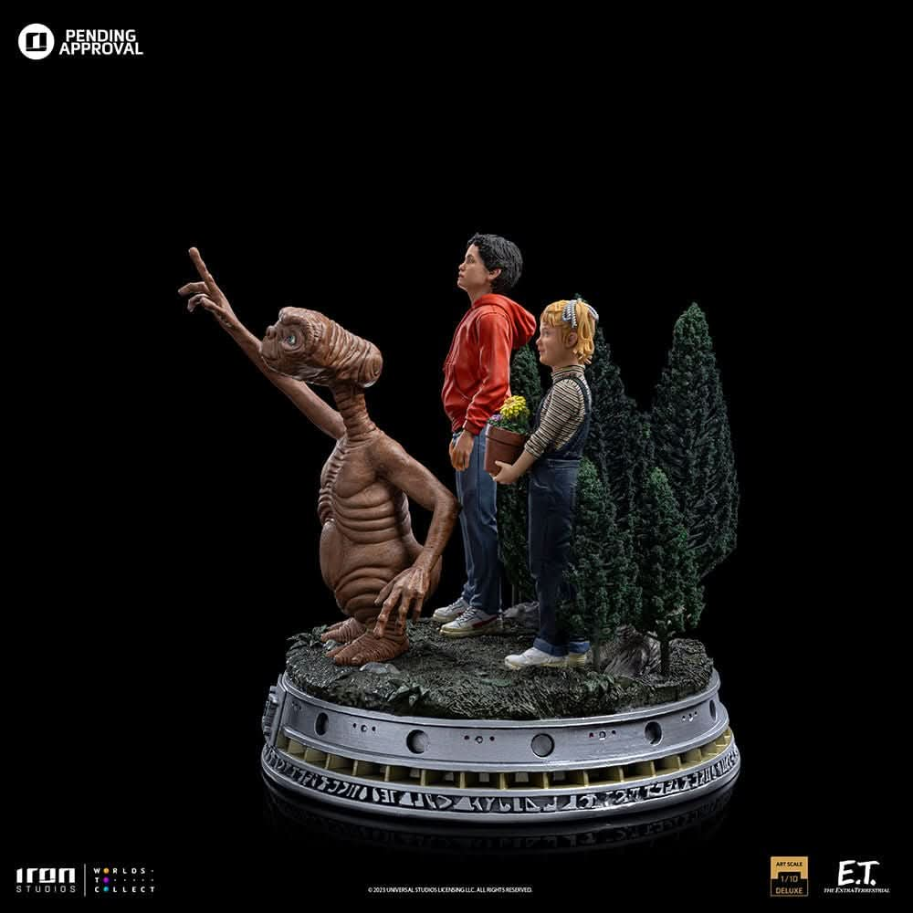 Statue E.T. Elliot and Gertie Deluxe - E.T. The Extra - Terrestrial - Art Scale 1/10 - Iron Studios