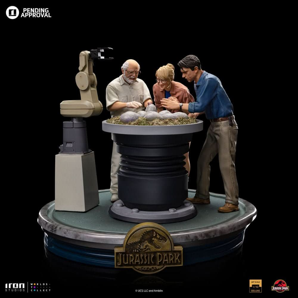 Statue Dino Hatching Deluxe - Jurassic Park - Art Scale 1/10 - Iron Studios