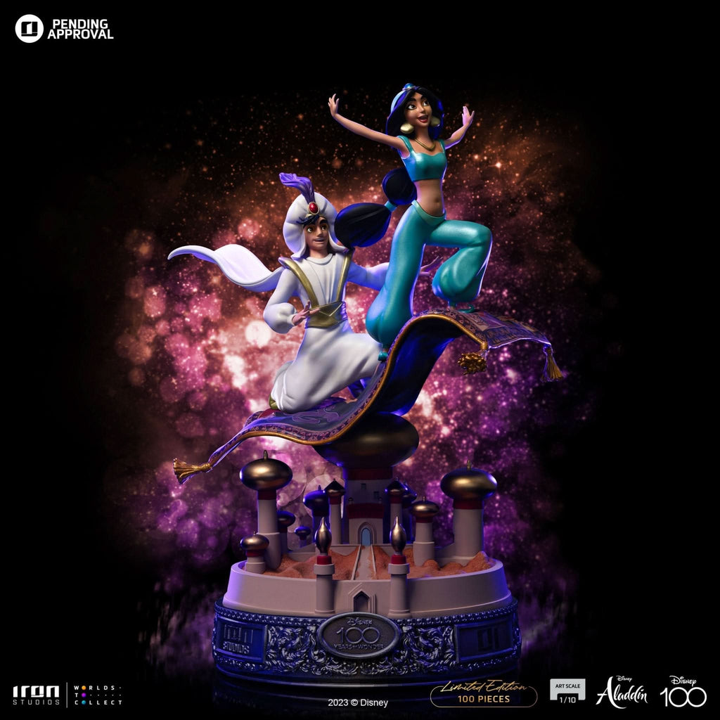 Statue Aladdin and Jasmine 100 Years Version - Disney 100th - Aladdin - Art Scale 1/10 - Iron Studios