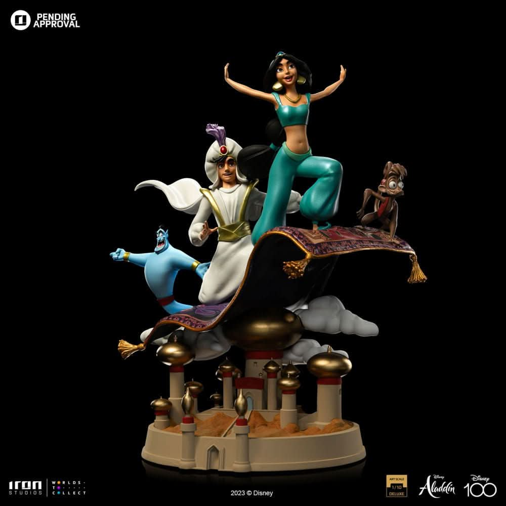 Statue Aladdin and Jasmine Deluxe - Disney 100th - Aladdin - Art Scale 1/10 - Iron Studios