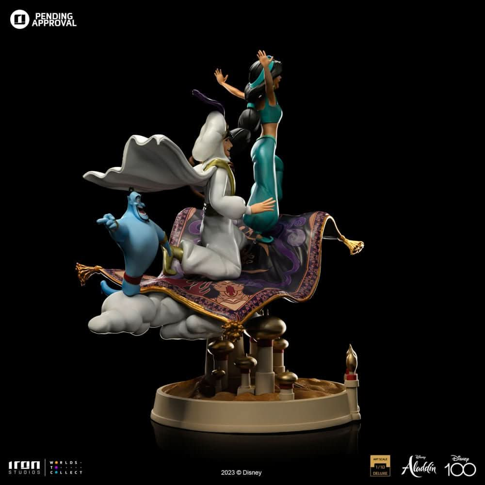 Statue Aladdin and Jasmine Deluxe - Disney 100th - Aladdin - Art Scale 1/10 - Iron Studios