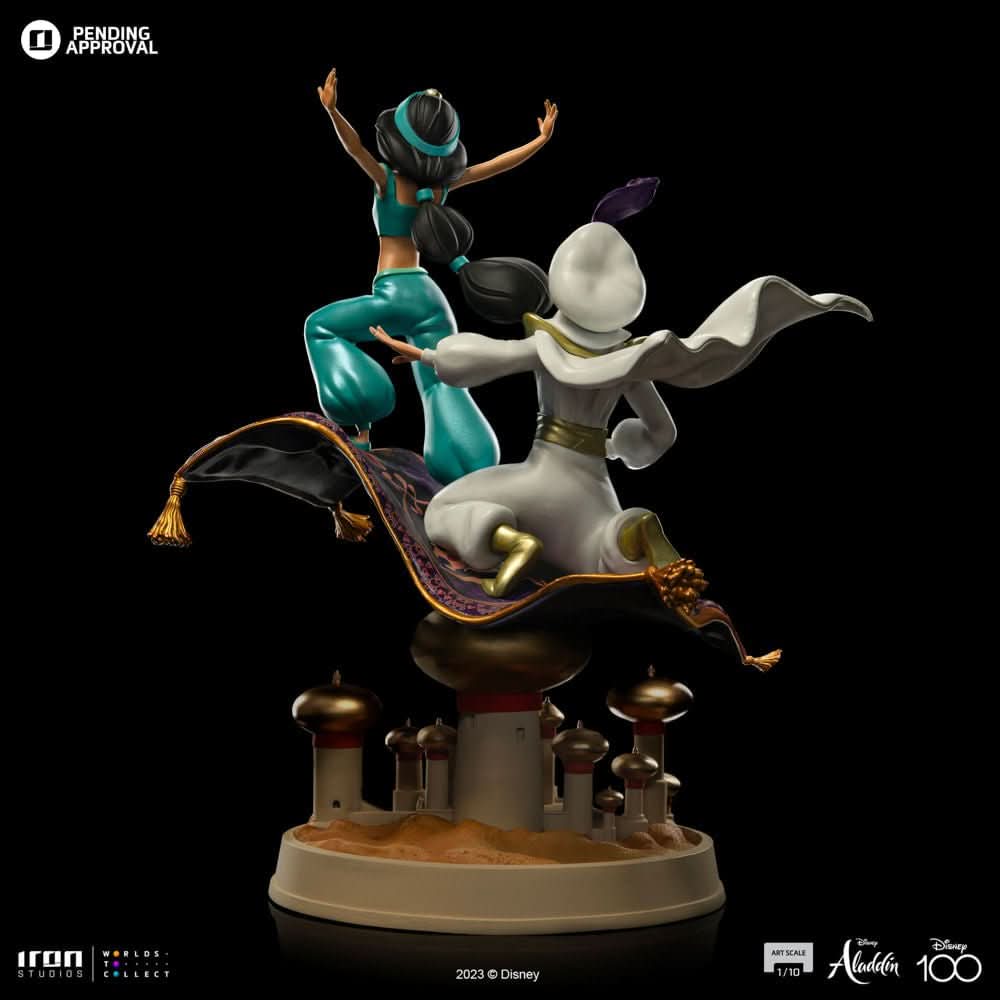 Statue Aladdin and Jasmine - Disney 100th - Art Scale 1/10 - Iron Studios