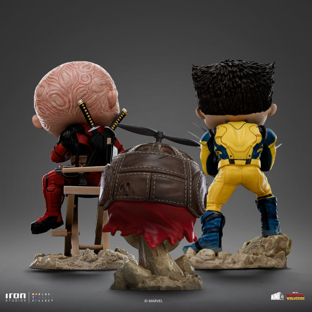Statue Deadpool, Wolverine and Headpool - Deadpool & Wolverine - Minico - Iron Studios