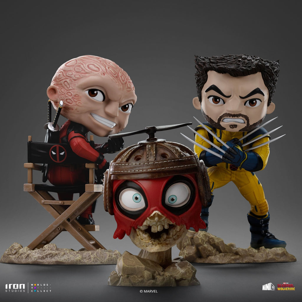 Statue Deadpool, Wolverine and Headpool (Unmasked) - Deadpool & Wolverine - Minico - Iron Studios