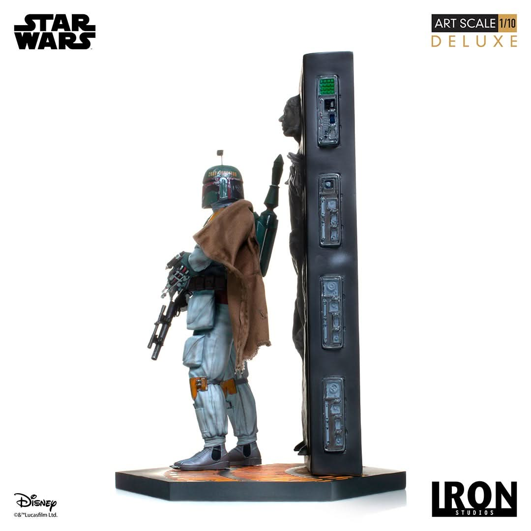 Statue Boba Fett & Han Solo in Carbonite Deluxe - Star Wars - Art Scale 1/10 - Iron Studios