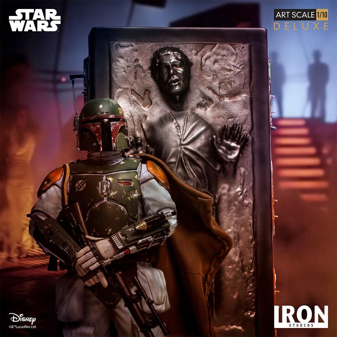 Statue Boba Fett & Han Solo in Carbonite Deluxe - Star Wars - Art Scale 1/10 - Iron Studios