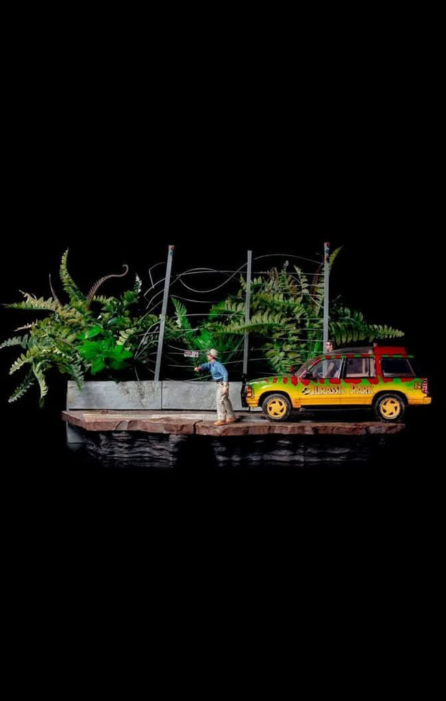 Statue T-Rex Attack - Jurassic Park (SET B) - Art Scale 1/10 - Iron Studios