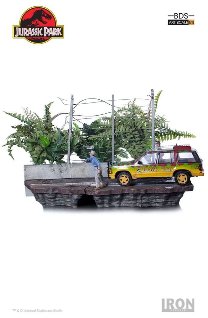 Statue T-Rex Attack - Jurassic Park (SET B) - Art Scale 1/10 - Iron Studios