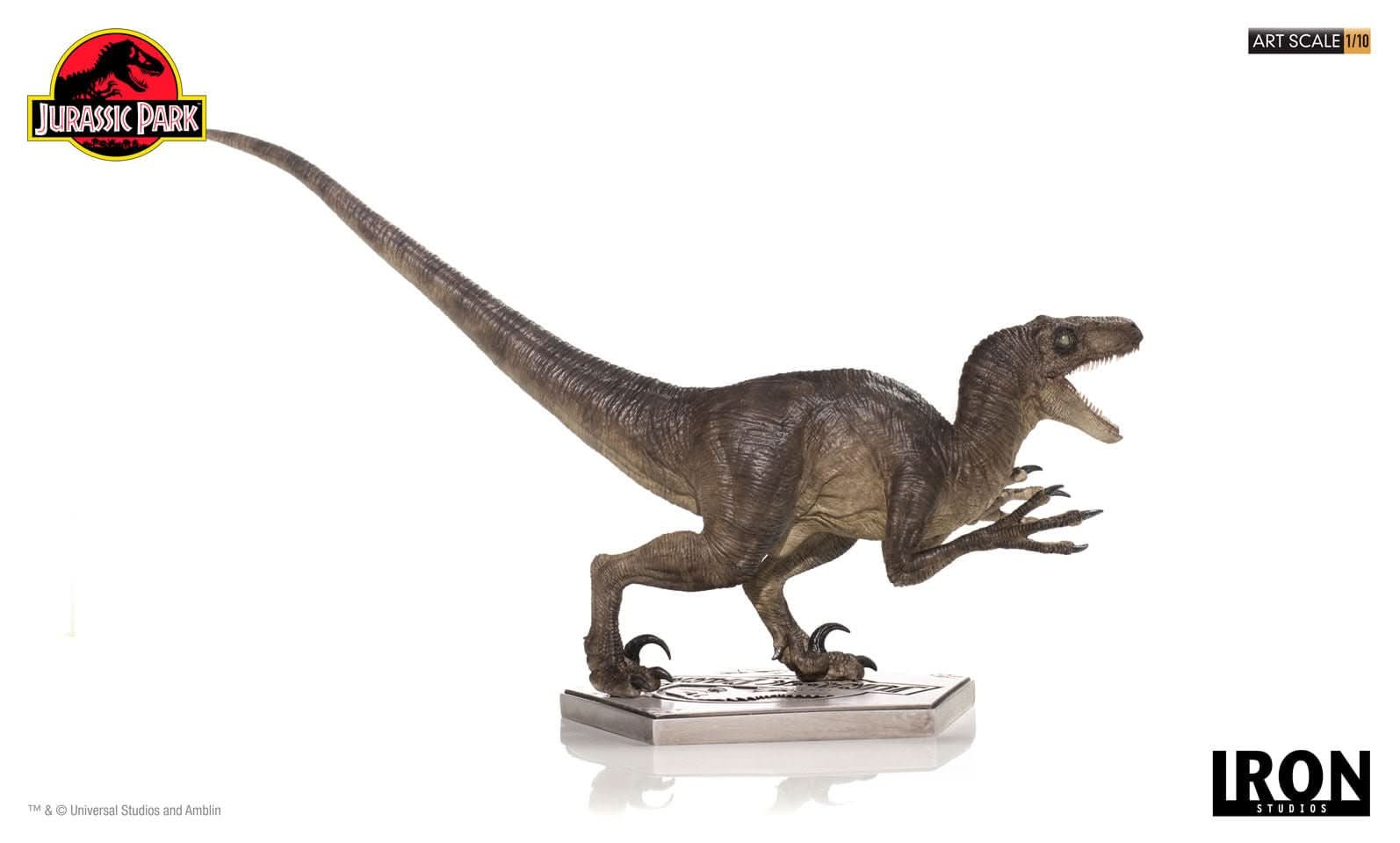 Statue Velociraptor Attack - Jurassic Park - Art Scale 1/10 - Iron Studios