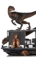 Statue Velociraptors in the Kitchen Diorama - Jurassic Park - Art Scale 1/10 - Iron Studios