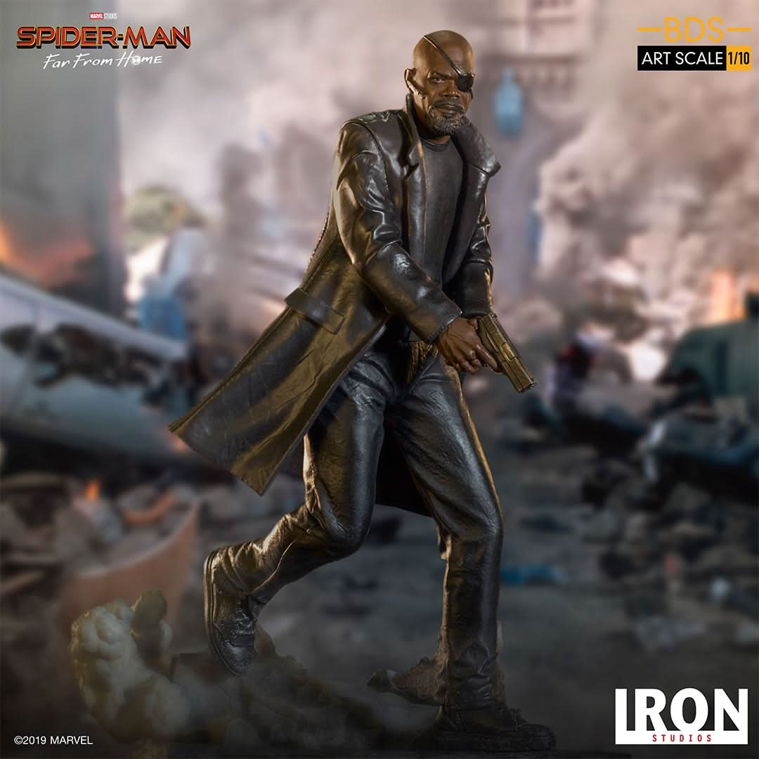 Statue Nick Fury - Spider - Man: Far From Home - Art Scale 1/10 - Iron Studios