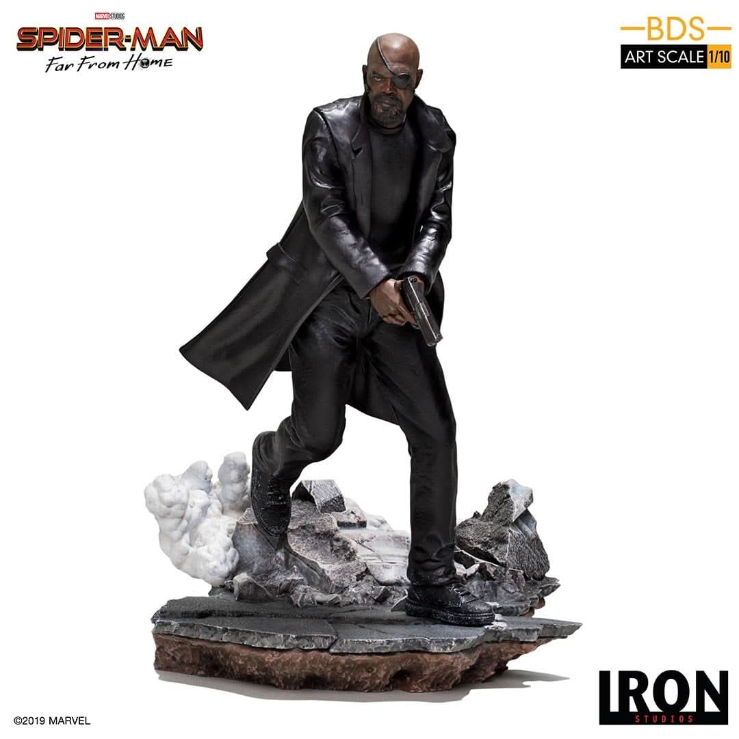 Statue Nick Fury - Spider - Man: Far From Home - Art Scale 1/10 - Iron Studios