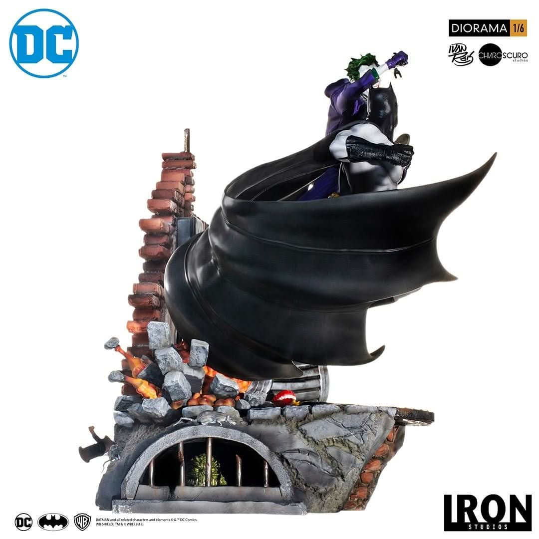 Statue Batman Vs Joker - Dc Comics By Ivan Reis - Battle Diorama 1/6 - Iron Studios