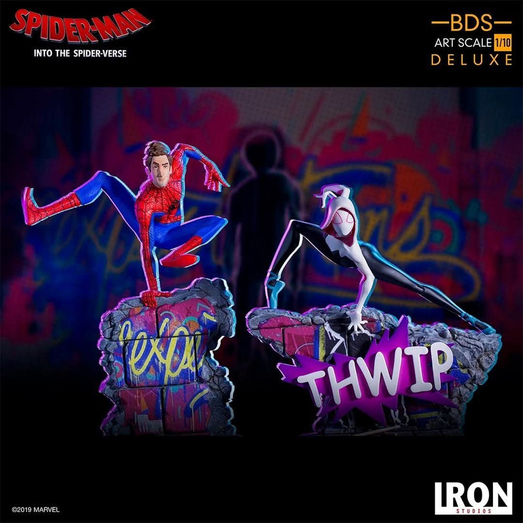 Spider Noir and Spider Ham - Spiderman: Into The Spiderverse - Art Scale 1/10 - Iron Studios