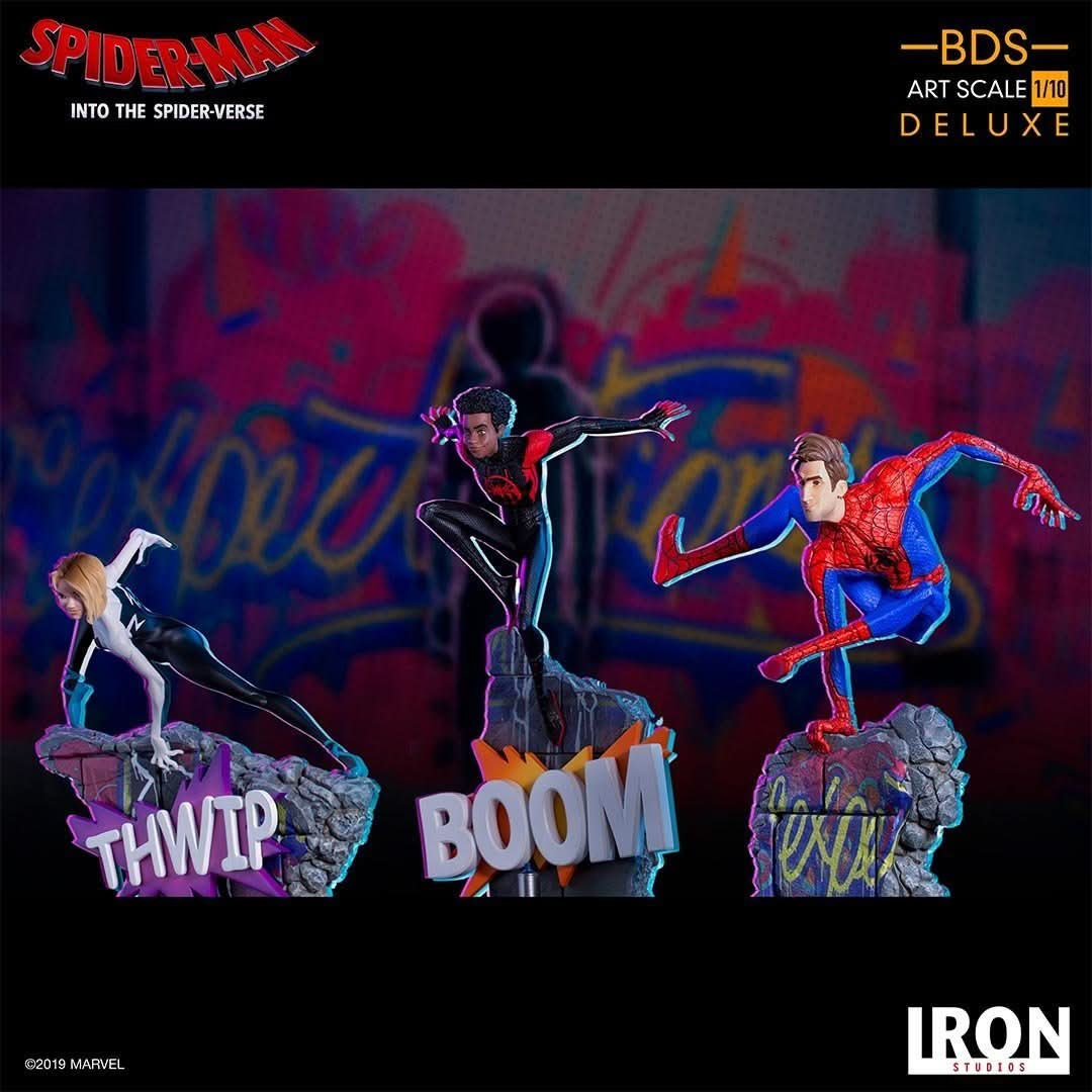 Statue Spider Noir and Spider Ham - Spiderman: Into the Spiderverse - Art Scale 1/10 - Iron Studios