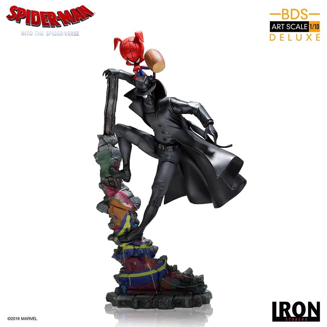 Statue Spider Noir and Spider Ham - Spiderman: Into the Spiderverse - Art Scale 1/10 - Iron Studios