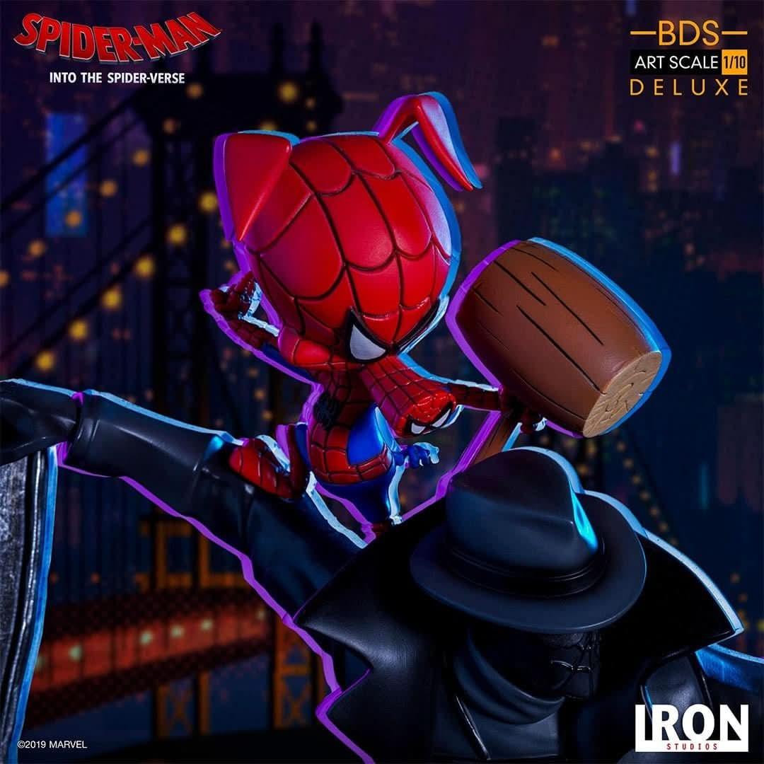 Statue Spider Noir and Spider Ham - Spiderman: Into the Spiderverse - Art Scale 1/10 - Iron Studios