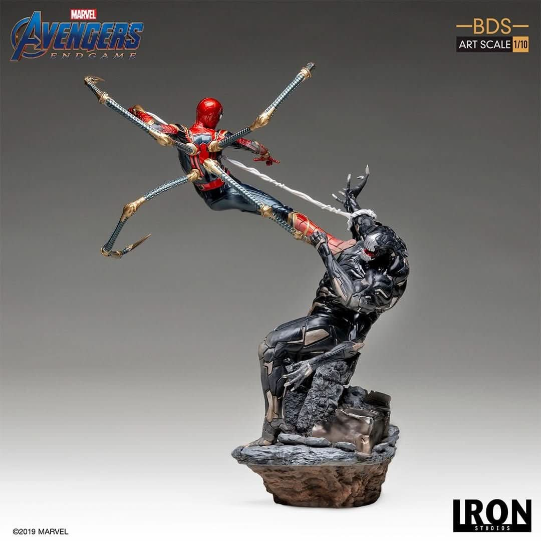 Statue Iron Spider Vs Outrider - Avengers: Endgame - Art Scale - Iron Studios