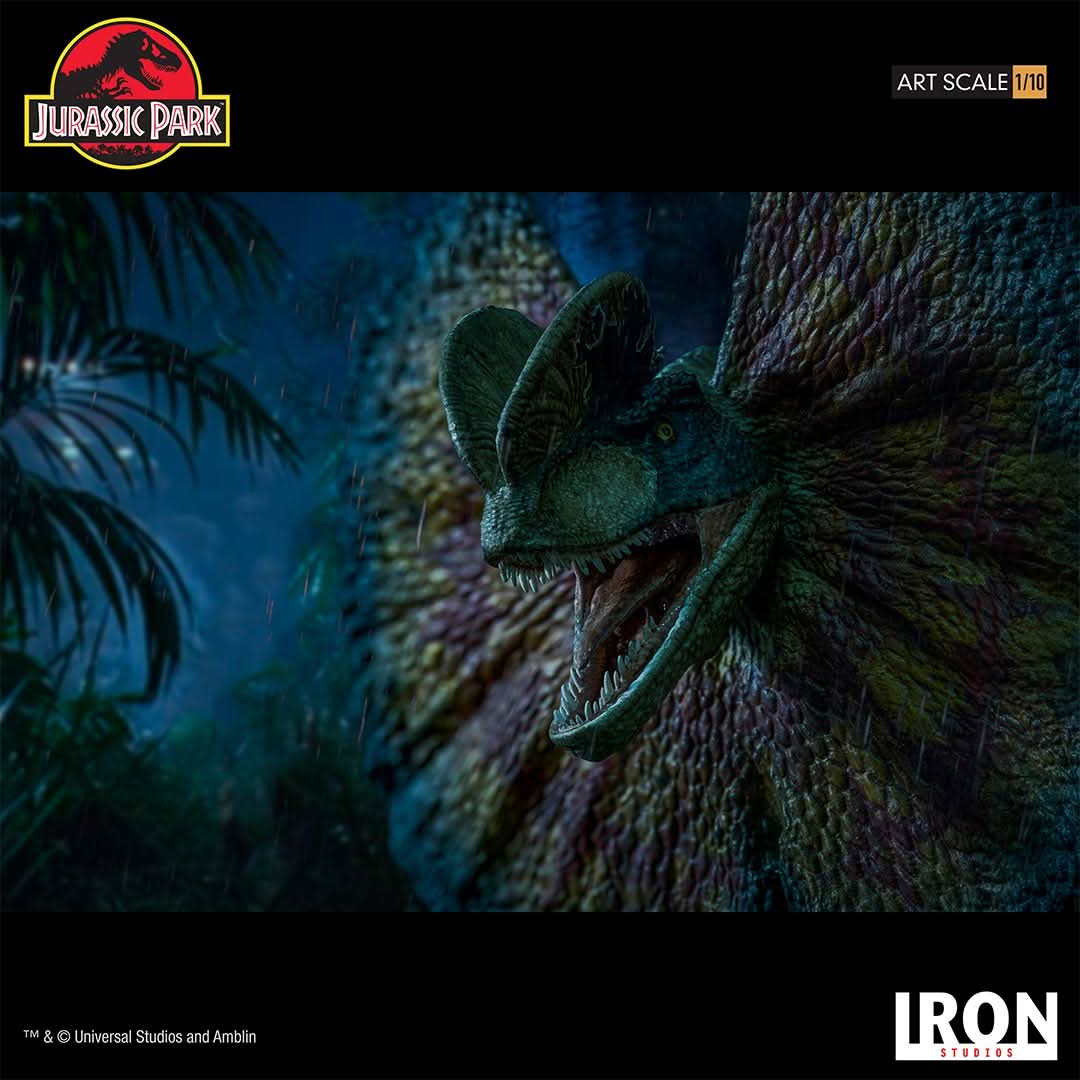 Statue Dilophosaurus - Jurassic Park - Art Scale 1/10 - Iron Studios