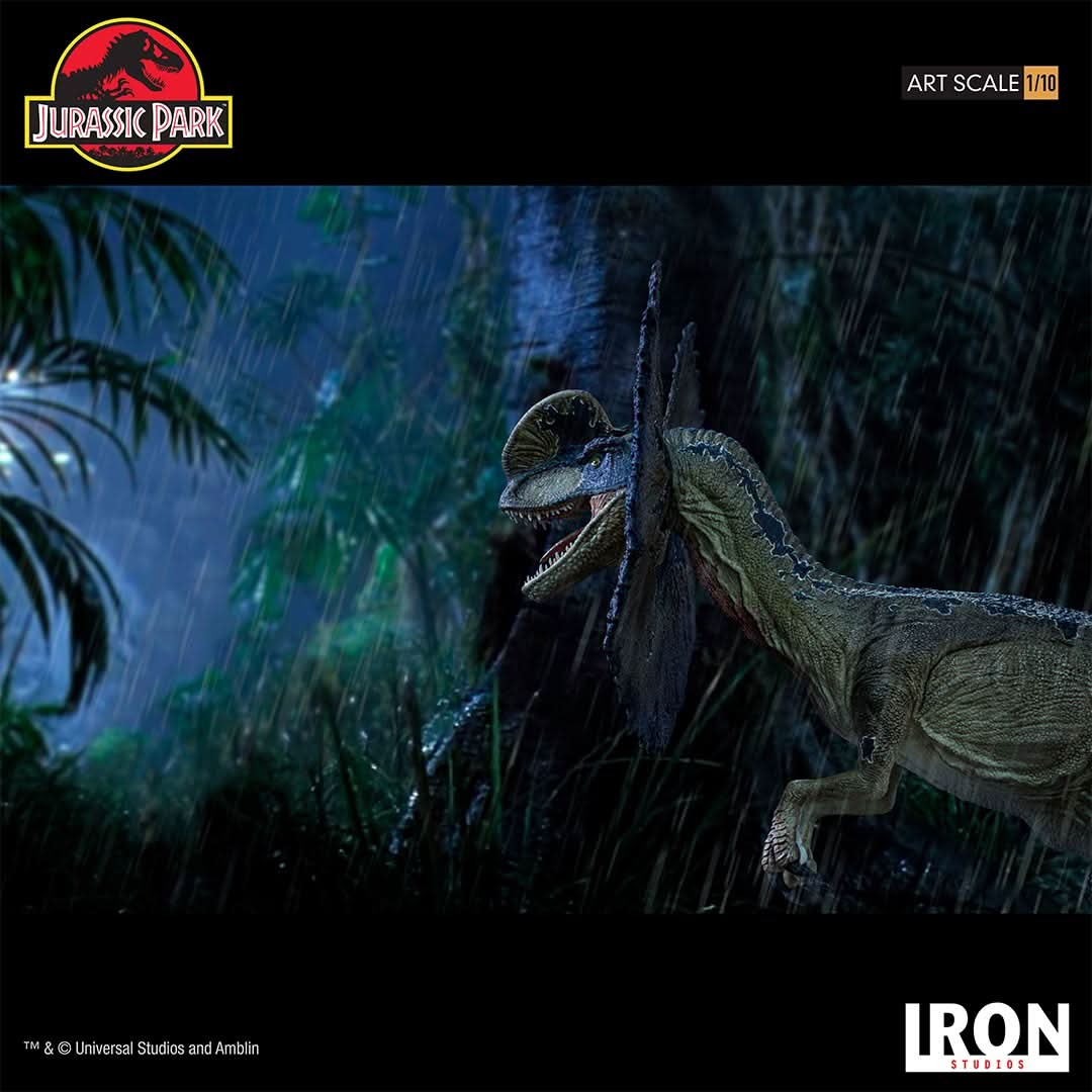 Statue Dilophosaurus - Jurassic Park - Art Scale 1/10 - Iron Studios