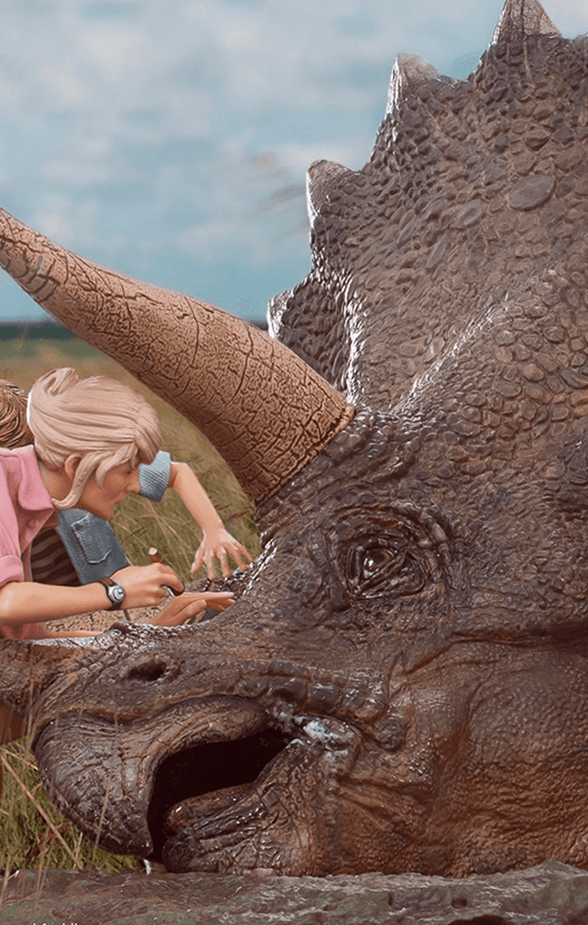 Triceratops Diorama - Jurassic Park - Art Scale 1/10 - Iron Studios