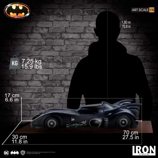 Statue Batmobile - Batman 1989 - Art Scale 1/10 - Iron Studios