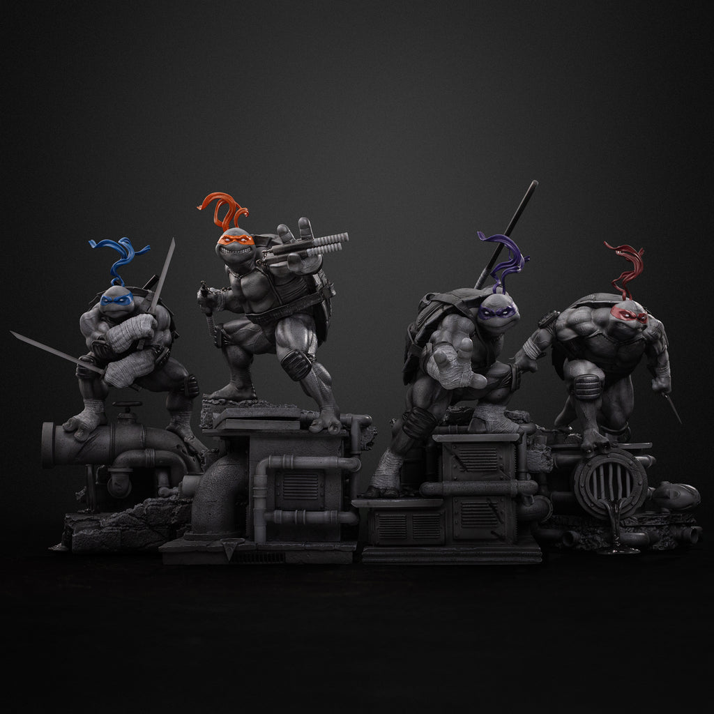 Pre-Order - Michelangelo (Black and White Variant) - Teenage Mutant Ninja Turtles - BDS Art Scale 1/10 - Iron Studios