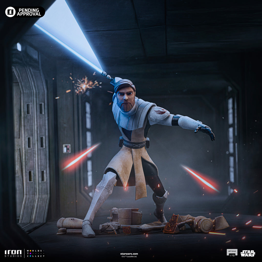 Pre-Order -  Statue Obi-Wan Kenobi – Star Wars: Clone Wars - Art Scale 1/10 - Iron Studios