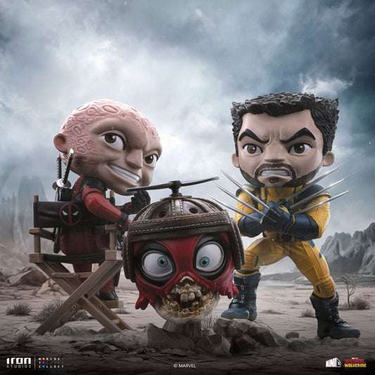 Statue Deadpool, Wolverine and Headpool (Unmasked) - Deadpool & Wolverine - Minico - Iron Studios