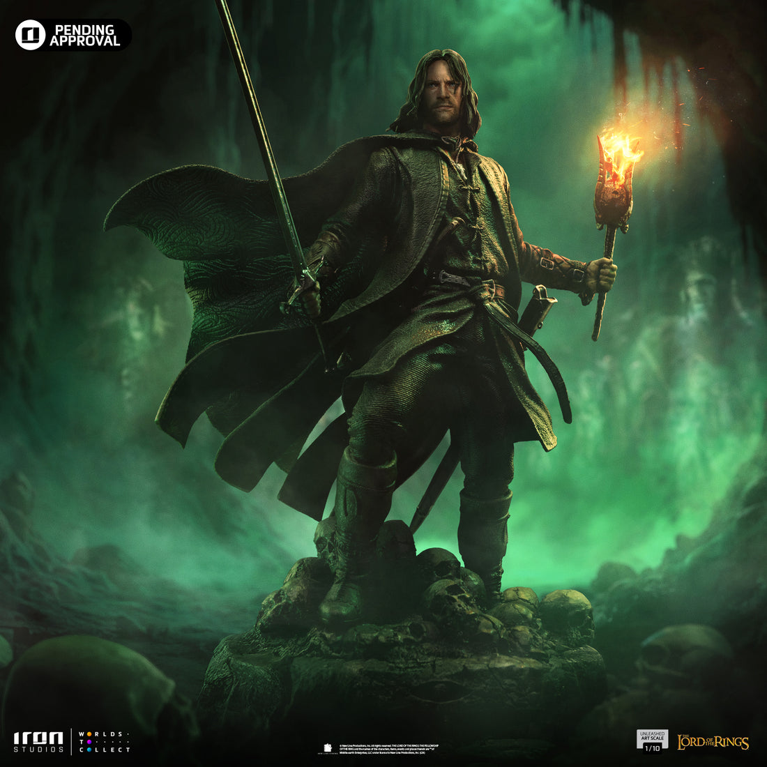 Digital Pre-Order Statue Aragorn Unleashed - The Lord of the Rings - Art Scale 1/10 - Iron Studios