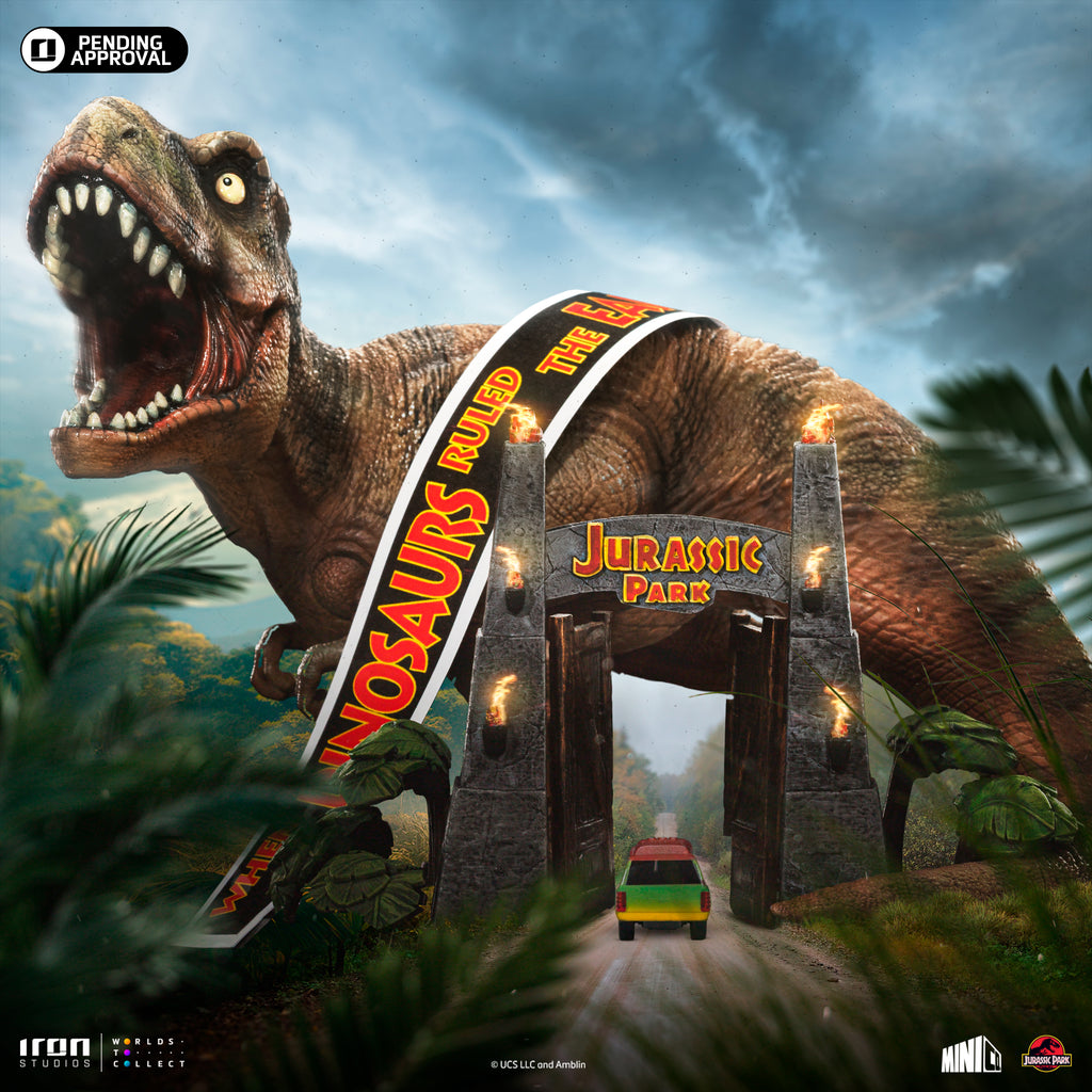 Statue T-Rex Deluxe - Jurassic Park - Minico - Iron Studios