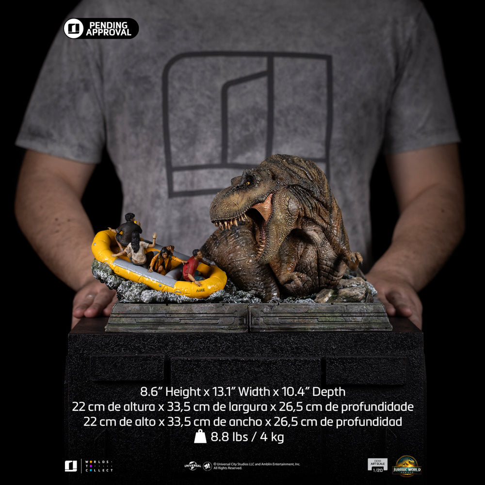 Pre-Order - Statue T-Rex River Scene - Jurassic World: Rebirth - Demi Art Scale 1/20 - Iron Studios