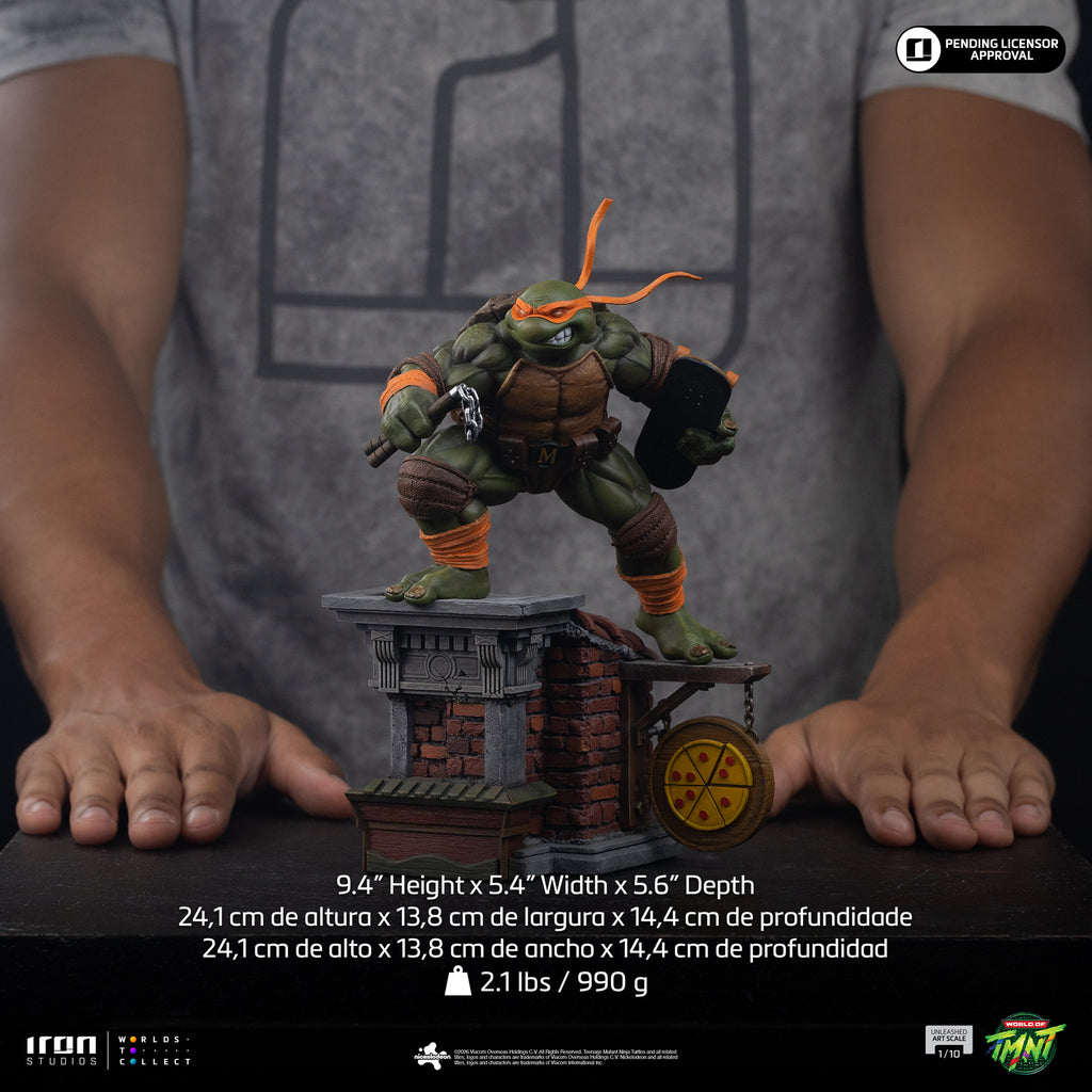 Pre-Order - Statue Michelangelo Unleashed - Teenage Mutant Ninja Turtles - Art Scale 1/10 - Iron Studios
