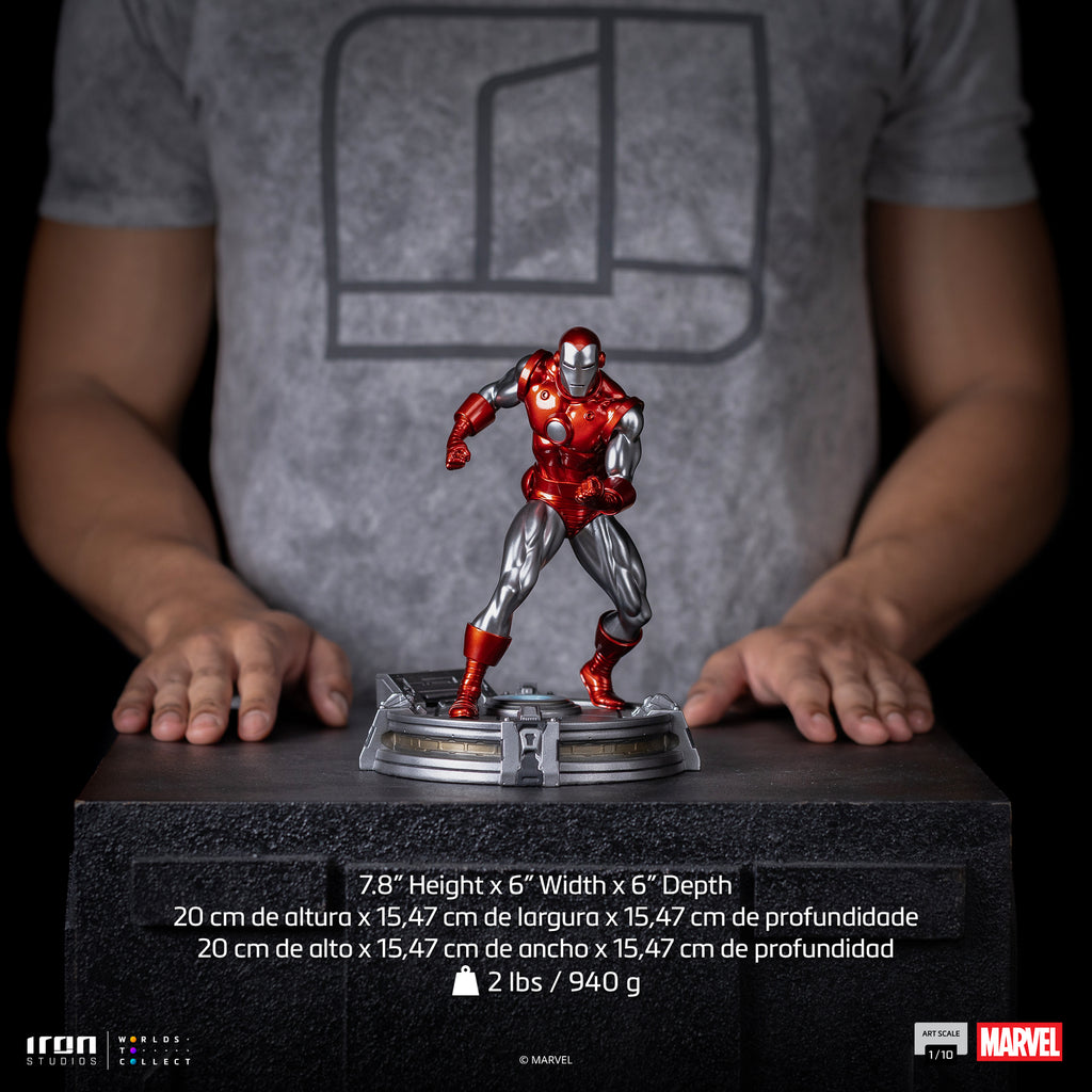 Statue Iron Man Red & Chrome - Marvel Comics - Art Scale 1/10 - Iron Studios