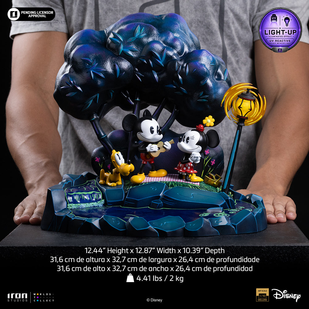 Pre-Order - Statue Mickey, Minnie and Pluto's Day at the Park  - Disney Classics - Deluxe Art Scale 1/10 - Iron Studios