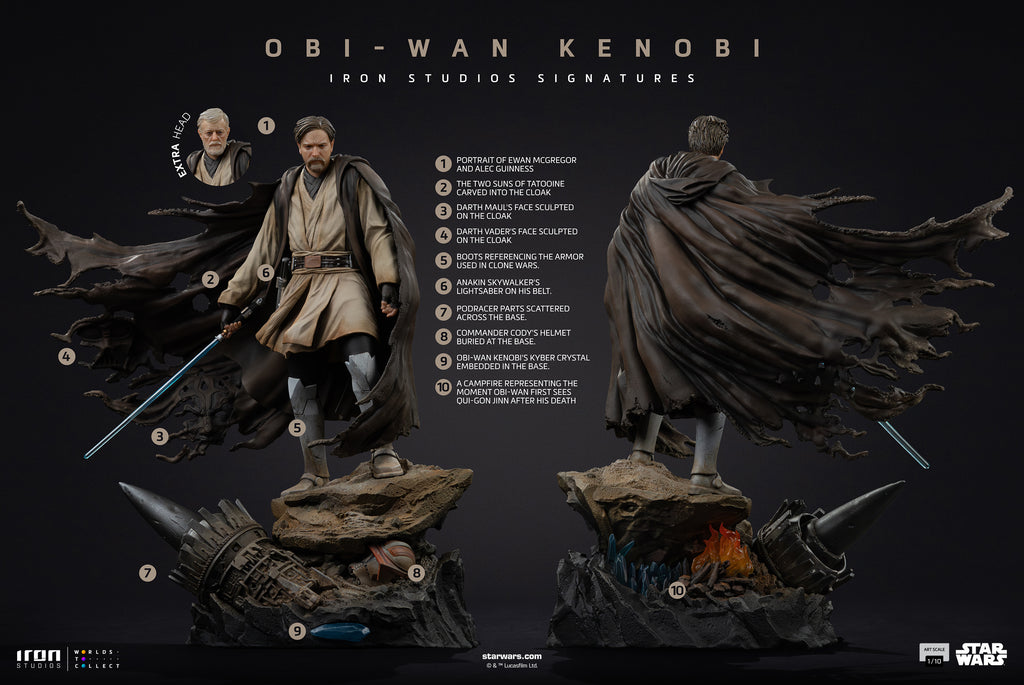 Pre-Order - Statue Obi-Wan (Signatures) – Star Wars – Art Scale 1/10 – Iron Studios