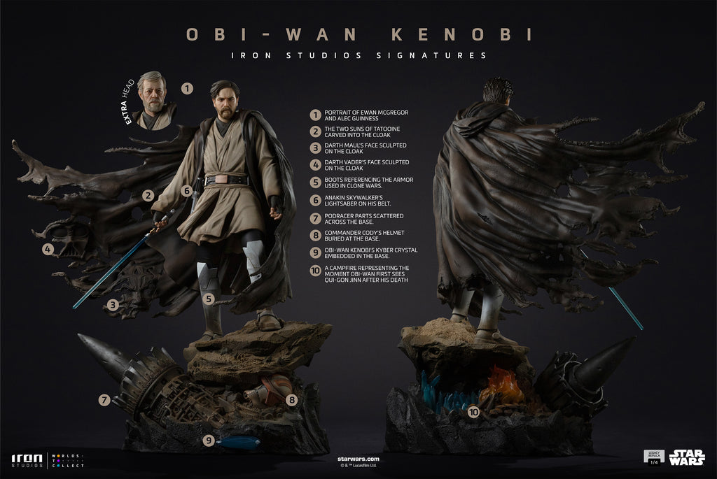 Statue Obi-Wan (Signatures) – Star Wars – Legacy Replica 1/4 – Iron Studios