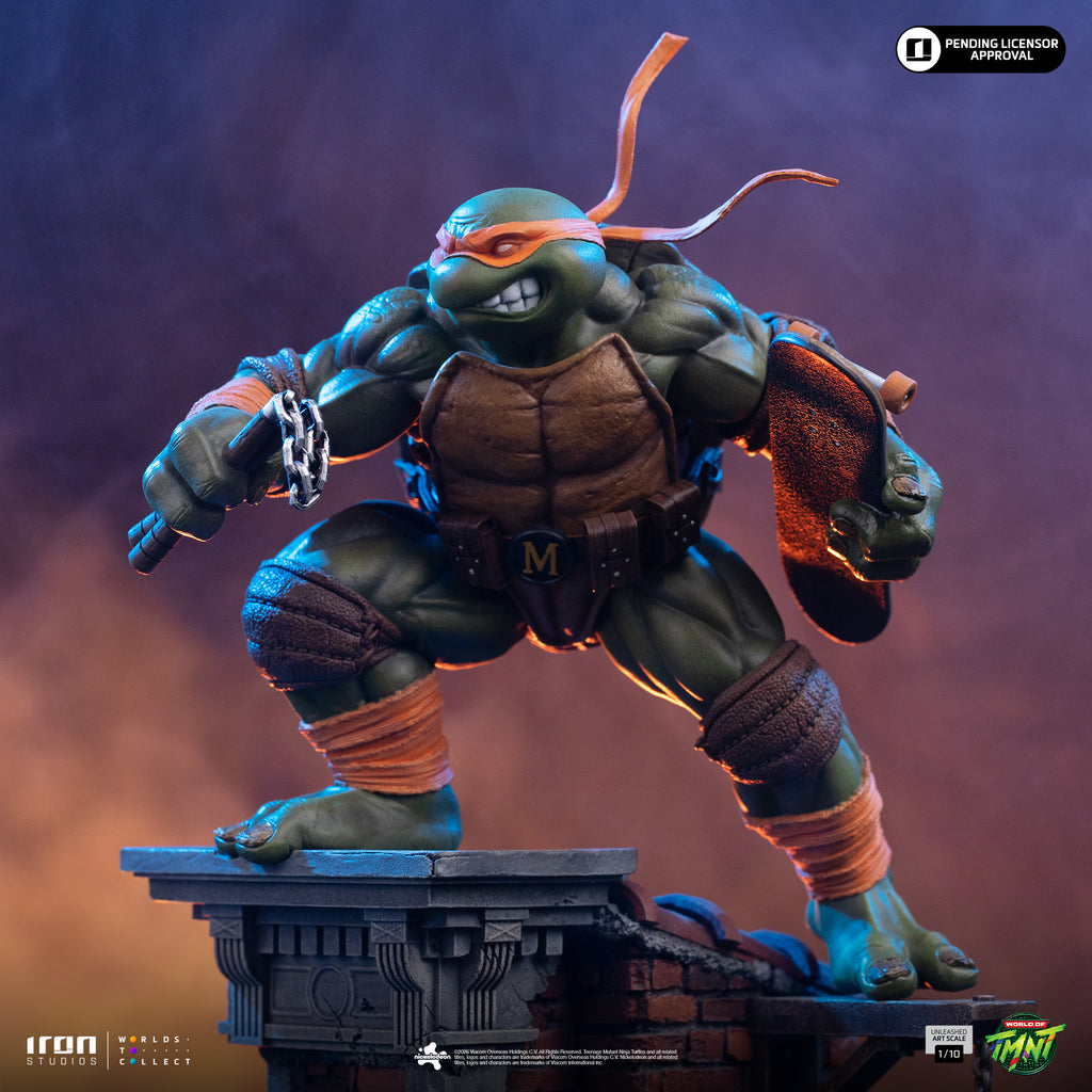 Pre-Order - Statue Michelangelo Unleashed - Teenage Mutant Ninja Turtles - Art Scale 1/10 - Iron Studios