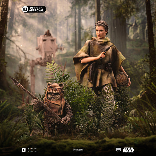 Statue Leia and Wicket - Star Wars Episode VI - Art Scale 1/10 - Iron Studios