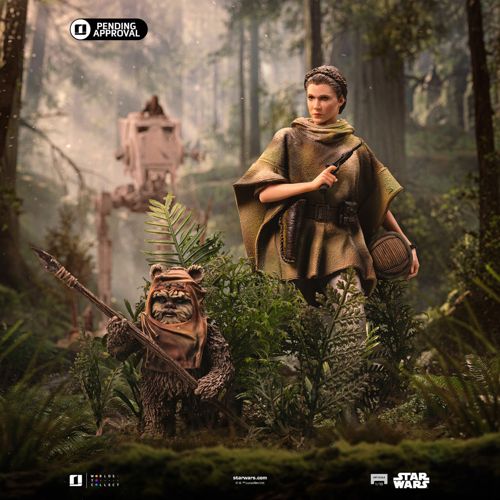 Pre-Order - Statue Leia and Wicket  -  Star Wars Episode VI - Art Scale 1/10 - Iron Studios