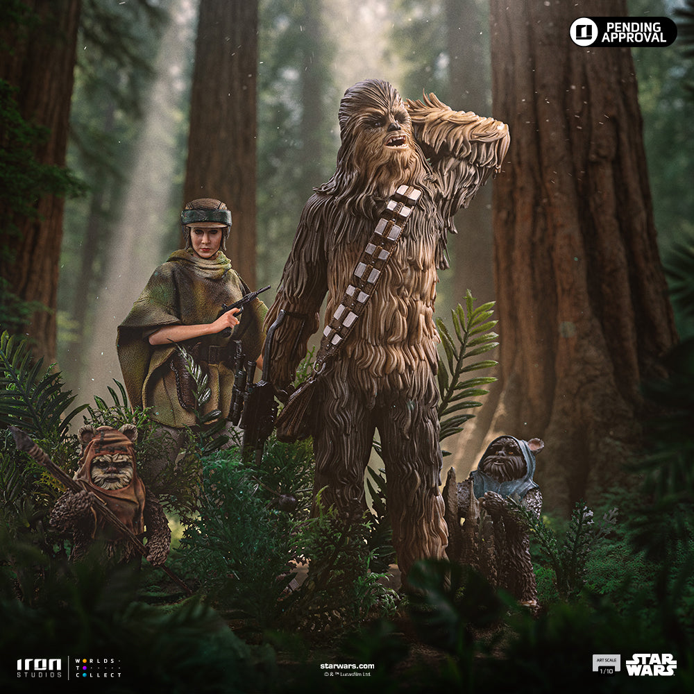 Pre-Order - Statue Chewbacca and Tokkat - Star Wars - Art Scale 1/10 - Iron Studios