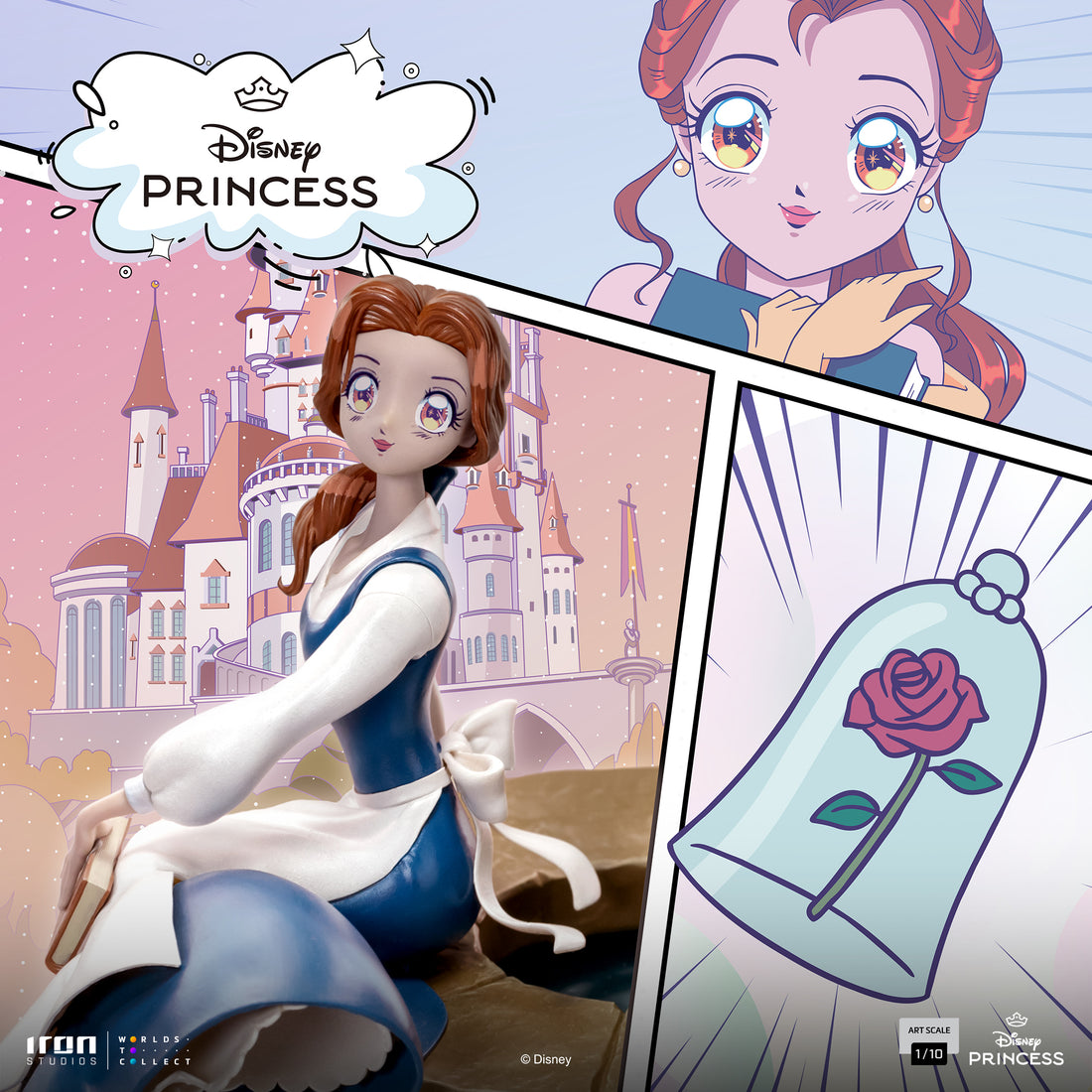 Digital Pre-Order - Statue Belle - Disney's Princess - Iron Studios