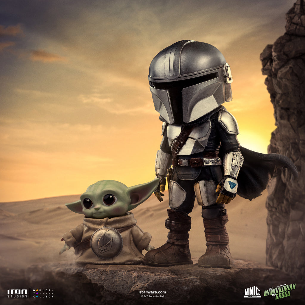 Pre-Order - Statue Mandalorian and Grogu - The Mandalorian - MiniCo - Iron Studios