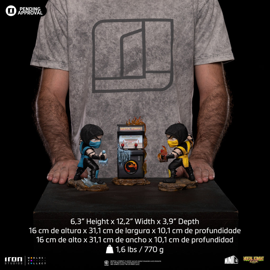 Statue Scorpion vs Sub-Zero Arcade Set (2024 Event Exclusive) - Mortal Kombat - MiniCo - Iron Studios