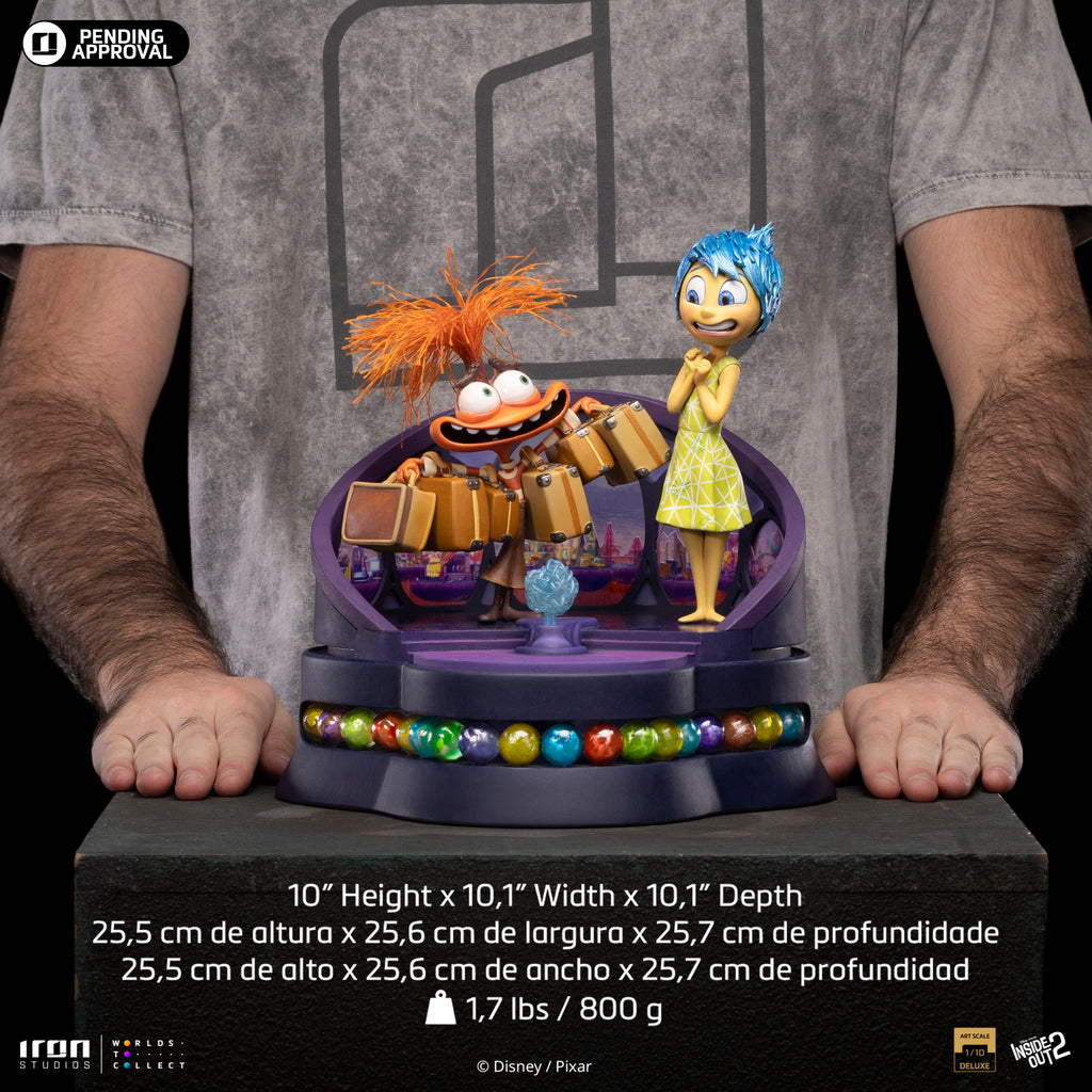 Statue Joy and Anxiety Deluxe - Inside Out 2 - Art Scale 1/10 - Iron Studios