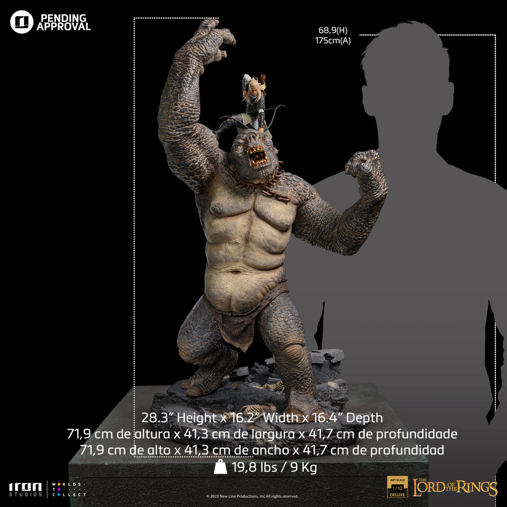 Legolas vs Cave Troll - The Lord of the Rings - BDS Art Scale 1/10 - Iron Studios