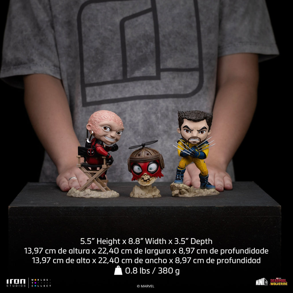 Statue Deadpool, Wolverine and Headpool (Unmasked) - Deadpool & Wolverine - Minico - Iron Studios