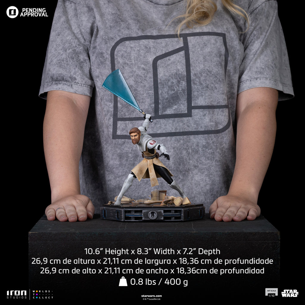 Pre-Order -  Statue Obi-Wan Kenobi – Star Wars: Clone Wars - Art Scale 1/10 - Iron Studios
